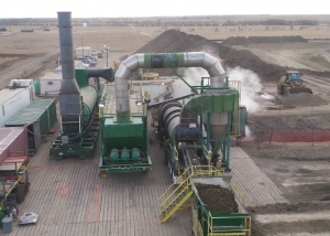 Soil remediation job site